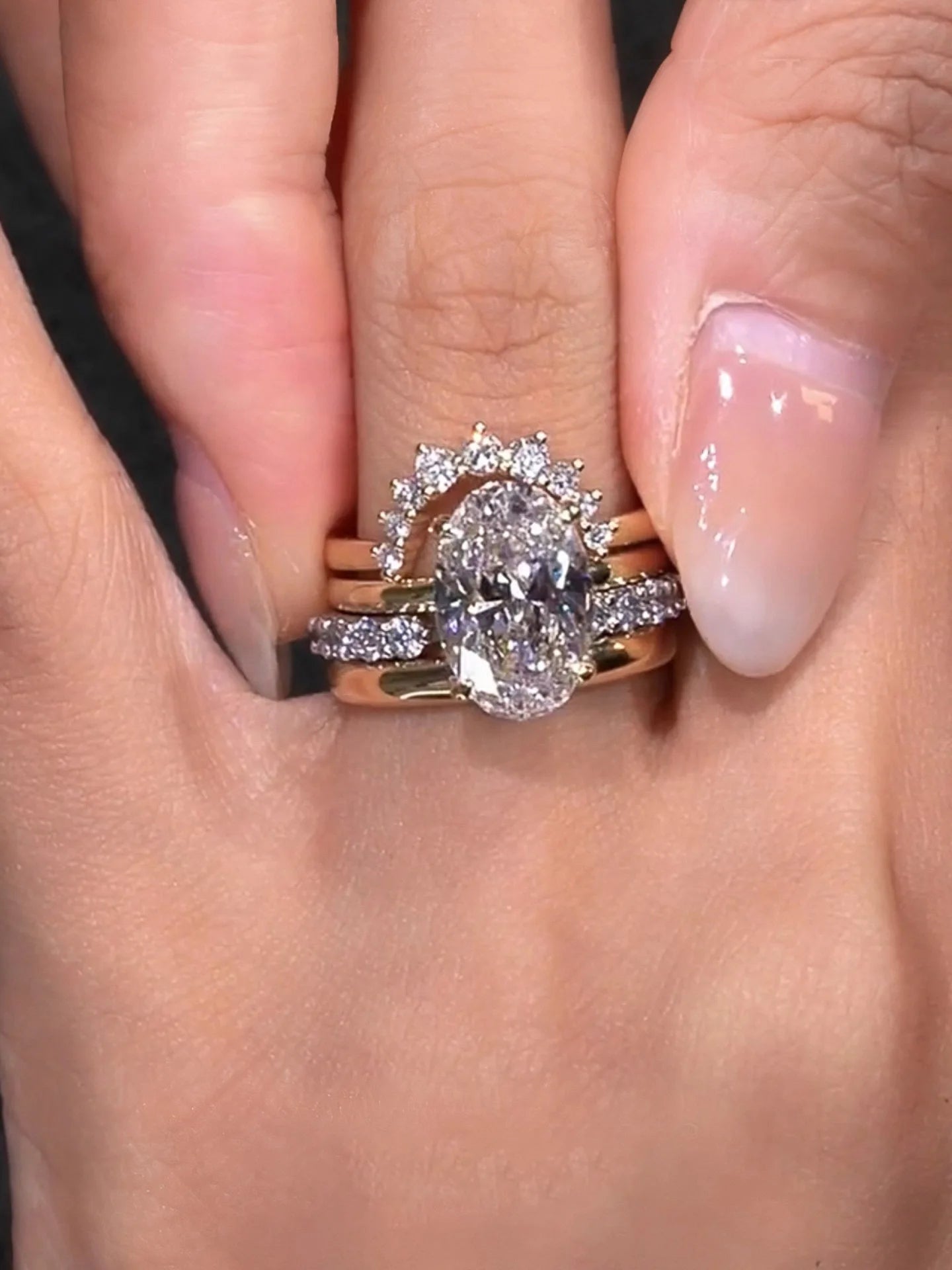 Luxury European Style Sunflower Pave Zircon Ring