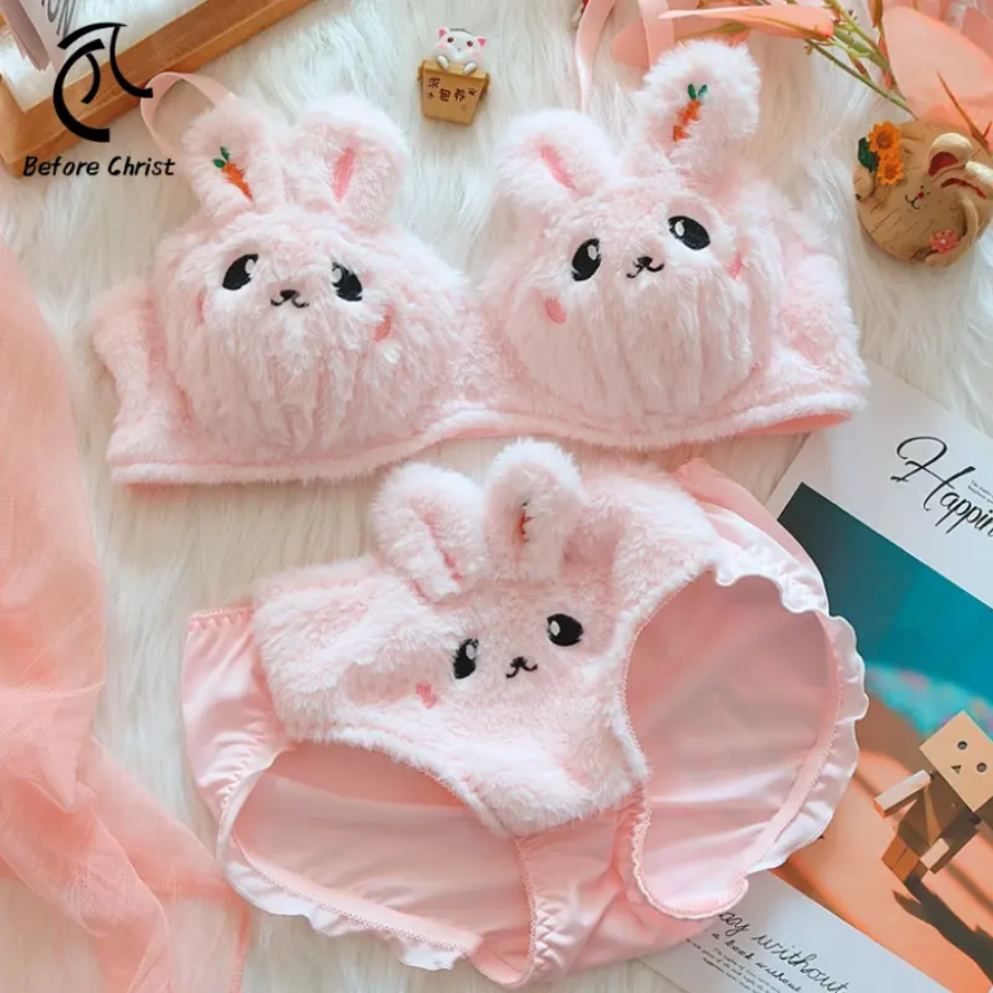 Ulta Soft Plush Kitty Teaddy Bear Lingerie Set